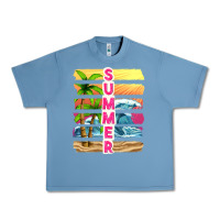 Pebble Blue summer with background tbw Urban Heavy Tee - texasbilliewilder