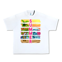 White summer with background tbw Urban Heavy Tee - texasbilliewilder