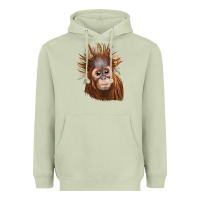 Matcha baby orangutan Heavyweight Hoodie - LillyAllenDesigns