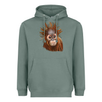 Sage baby orangutan Heavyweight Hoodie - LillyAllenDesigns