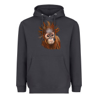 Smoke baby orangutan Heavyweight Hoodie - LillyAllenDesigns