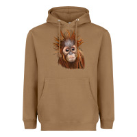 Toasted Coconut baby orangutan Heavyweight Hoodie - LillyAllenDesigns