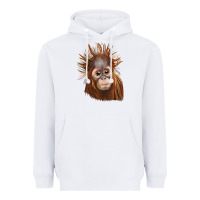 White baby orangutan Heavyweight Hoodie - LillyAllenDesigns