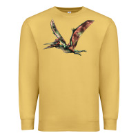 Antique Gold Pteranodon Premium Sweatshirt - LillyAllenDesigns