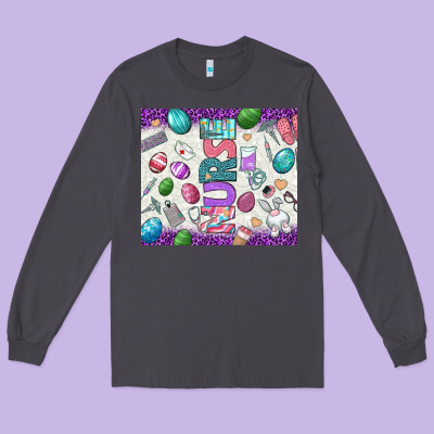 Easter Nurse Tumbler Easter Day Long Sleeve Tee Designed By Neo Western