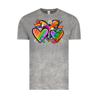 Cloud Rock pride hearts Vintage Tee - texasbilliewilder