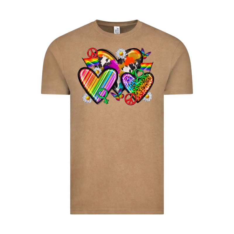 Pride Hearts Vintage Tee by texasbilliewilder | Teevron