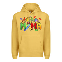 Antique Gold autism mama Premium Hoodie - MaliasSmallBusiness