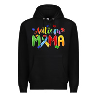 Black autism mama Premium Hoodie - MaliasSmallBusiness
