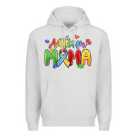 Dove Grey autism mama Premium Hoodie - MaliasSmallBusiness