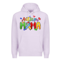 Lilac autism mama Premium Hoodie - MaliasSmallBusiness