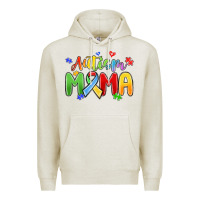 Oatmeal Heather autism mama Premium Hoodie - MaliasSmallBusiness