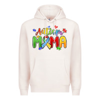 Pale Pink autism mama Premium Hoodie - MaliasSmallBusiness