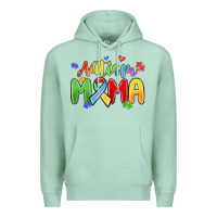 Seafoam autism mama Premium Hoodie - MaliasSmallBusiness