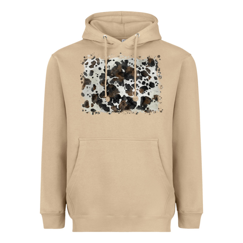 Cowhide Background Heavyweight Hoodie by BarkalooDesign | Teevron