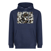 Navy cowhide background Heavyweight Hoodie - BarkalooDesign