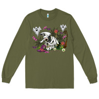 Halloween Cow And Ghosts Long Sleeve Tee | Teevron