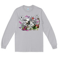 Moon Dust halloween cow and ghosts Long Sleeve Tee - AdoDesignShop