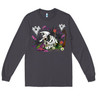 Smoke halloween cow and ghosts Long Sleeve Tee - AdoDesignShop