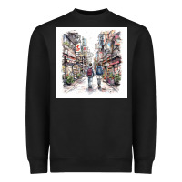 Black Japan Street Heavyweight Sweatshirt - Unal Design