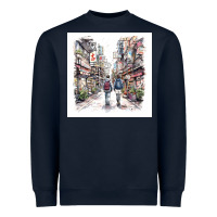 Navy Japan Street Heavyweight Sweatshirt - Unal Design