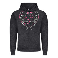 Vintage Black valentines day skeleton Vintage Hoodie - MaliasSmallBusiness