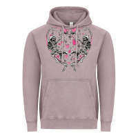 Vintage Zinc valentines day skeleton Vintage Hoodie - MaliasSmallBusiness