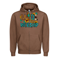 Chestnut made to worship Zipper Hoodie - Artiststas