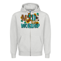 Dove Grey made to worship Zipper Hoodie - Artiststas