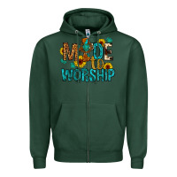 Sports Green made to worship Zipper Hoodie - Artiststas