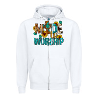White made to worship Zipper Hoodie - Artiststas