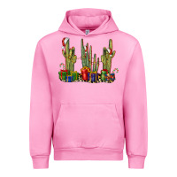 Fuchsia Pink Christmas Cactus Urban Hoodie - LillyAllenDesigns
