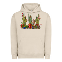 Pigment French Oak Christmas Cactus Urban Hoodie - LillyAllenDesigns