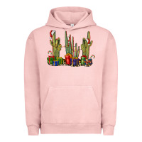 Pigment Salmon Christmas Cactus Urban Hoodie - LillyAllenDesigns