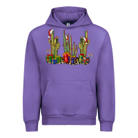 Tulip Christmas Cactus Urban Hoodie - LillyAllenDesigns