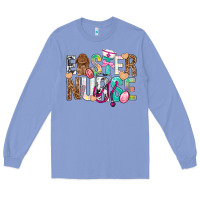 Colony Blue Easter Nurse Easter Day Long Sleeve Tee - Neo Western