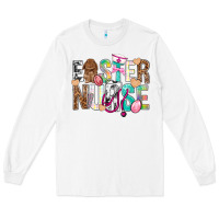 White Easter Nurse Easter Day Long Sleeve Tee - Neo Western