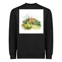 Black Italy Heavyweight Sweatshirt - Unal Design
