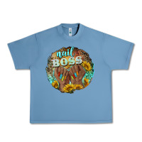 Pebble Blue nail boss Urban Heavy Tee - BarkalooDesign