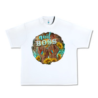 White nail boss Urban Heavy Tee - BarkalooDesign