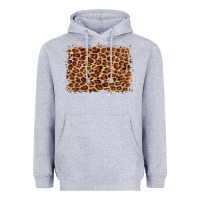 Heather Grey leopard background Heavyweight Hoodie - BarkalooDesign