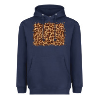 Navy leopard background Heavyweight Hoodie - BarkalooDesign