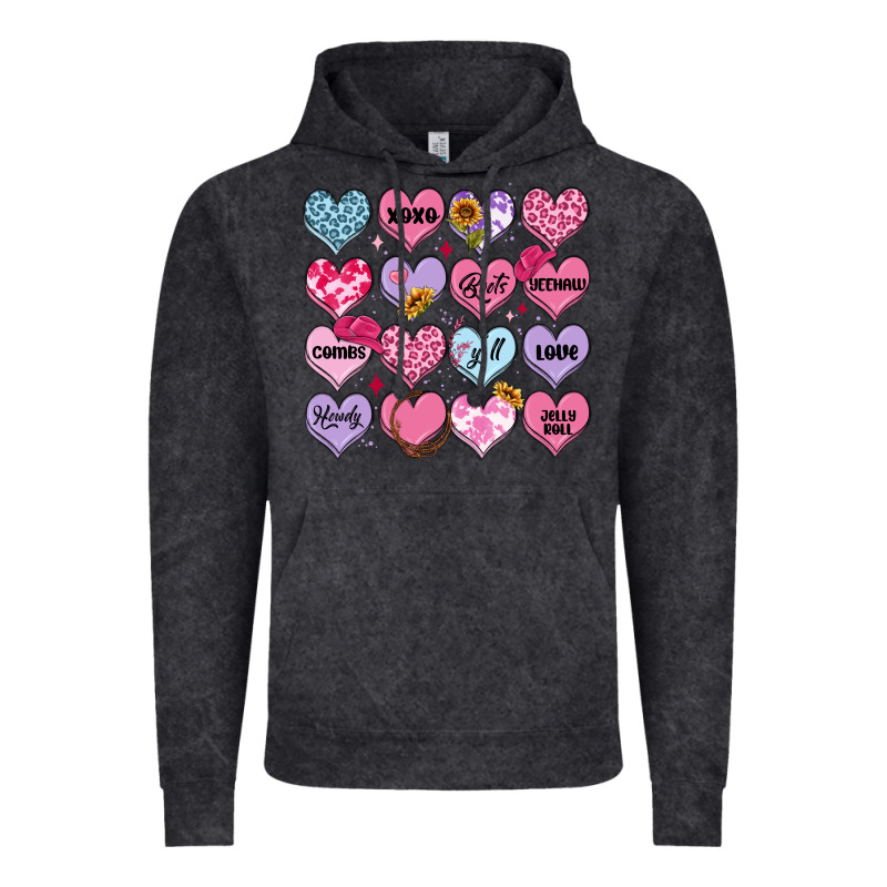 Valentines Candy Hearts Vintage Hoodie by MaliasSmallBusiness | Teevron