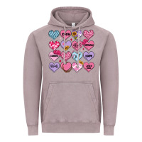 Vintage Zinc valentines candy hearts Vintage Hoodie - MaliasSmallBusiness