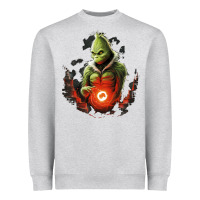Heather Grey Grinch Heavyweight Sweatshirt - Unal Design