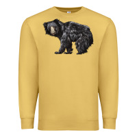 Antique Gold Sloth Bear Premium Sweatshirt - LillyAllenDesigns