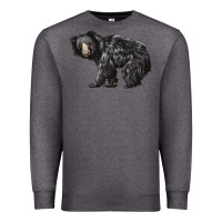 Charcoal Heather Sloth Bear Premium Sweatshirt - LillyAllenDesigns