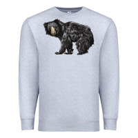 Heather Grey Sloth Bear Premium Sweatshirt - LillyAllenDesigns