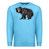 Ocean Blue Sloth Bear Premium Sweatshirt - LillyAllenDesigns