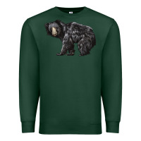 Sports Green Sloth Bear Premium Sweatshirt - LillyAllenDesigns